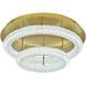 Bowen 2 Light 26 inch Satin Gold Flush Mount Ceiling Light