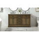 Americana 60 X 22 X 35 inch Driftwood Vanity Sink Set