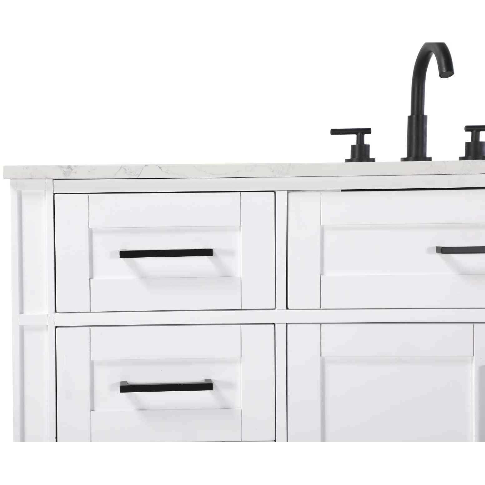 Virginia 54 X 35 inch White Bathroom Vanity Cabinet