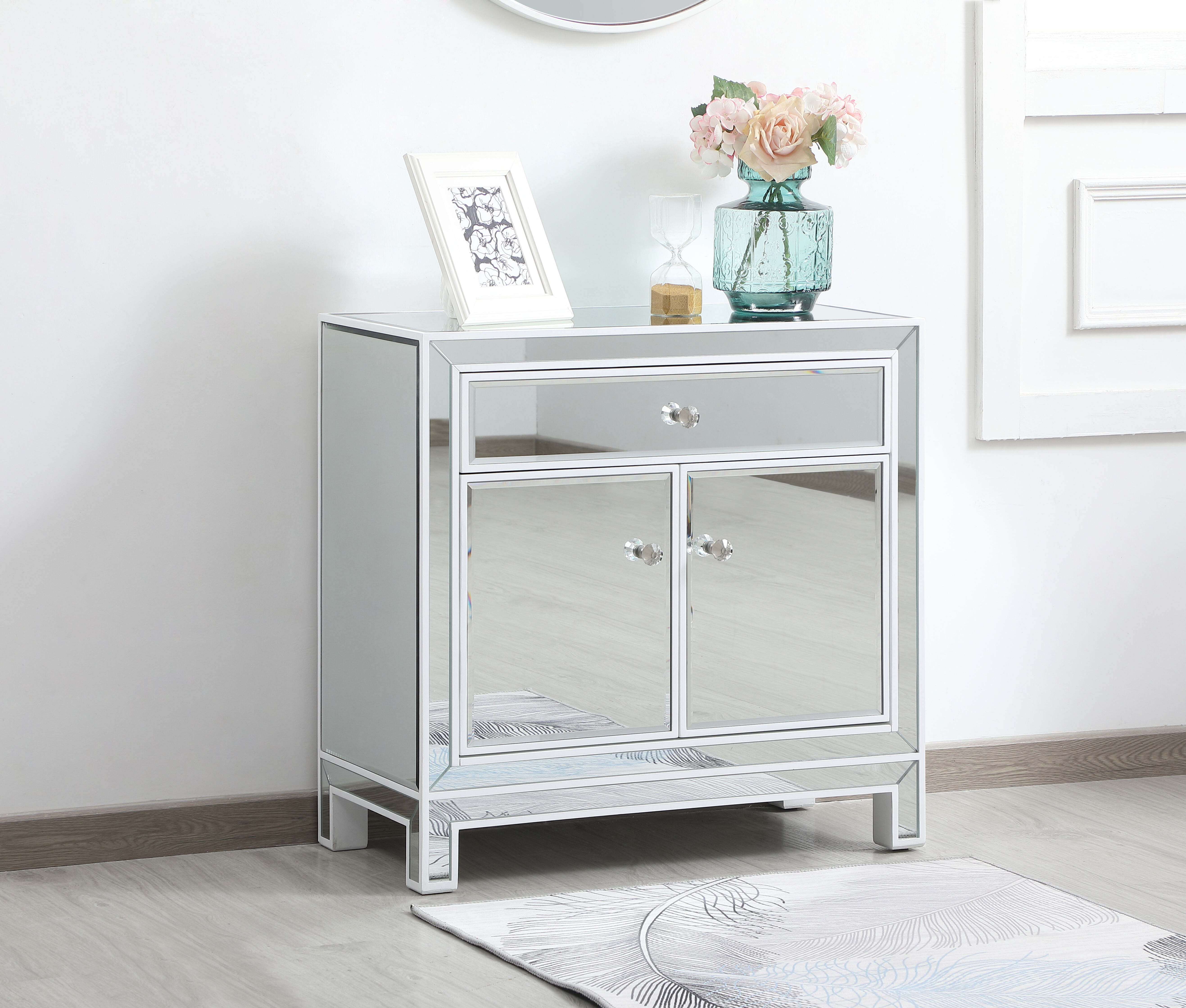 Reflexion White Cabinet