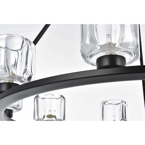 Cadence 9 Light 32 inch Black Chandelier Ceiling Light