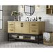 Lennox 60 X 34 inch Honey Brown Bathroom Vanity Cabinet