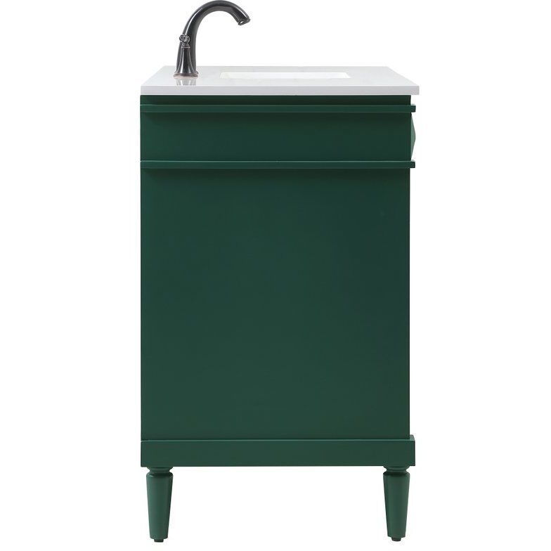 Bennett 48 X 21 X 35 inch Green Vanity Sink Set