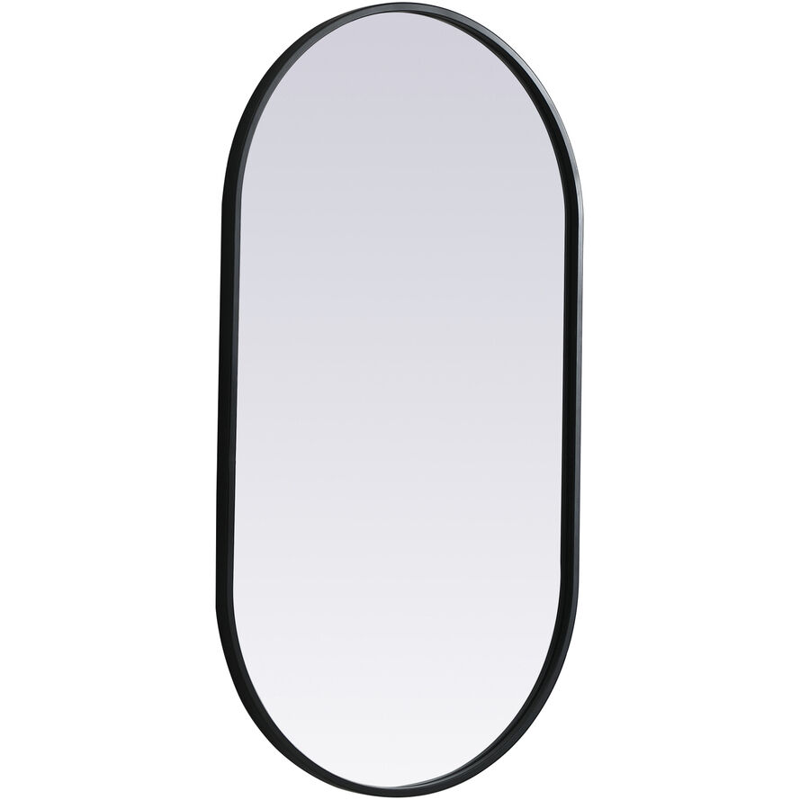 Asha 36 X 20 inch Black Mirror in 20 x 36