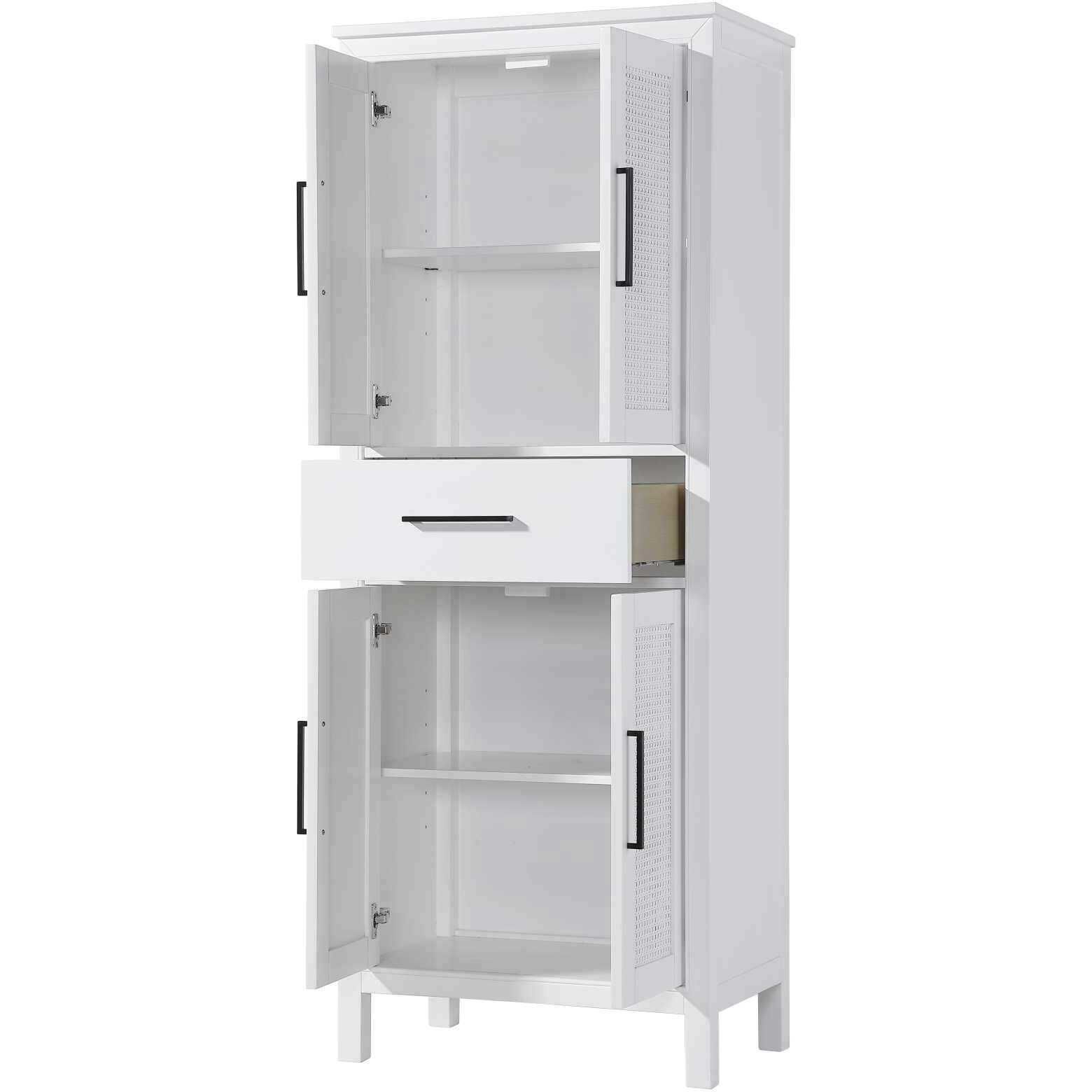 Alina White Bathroom Storage Cabinet