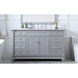 Wesley 60 X 22 X 35 inch Grey Vanity Sink Set