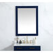 Aqua 36 X 27 inch Blue Vanity Mirror
