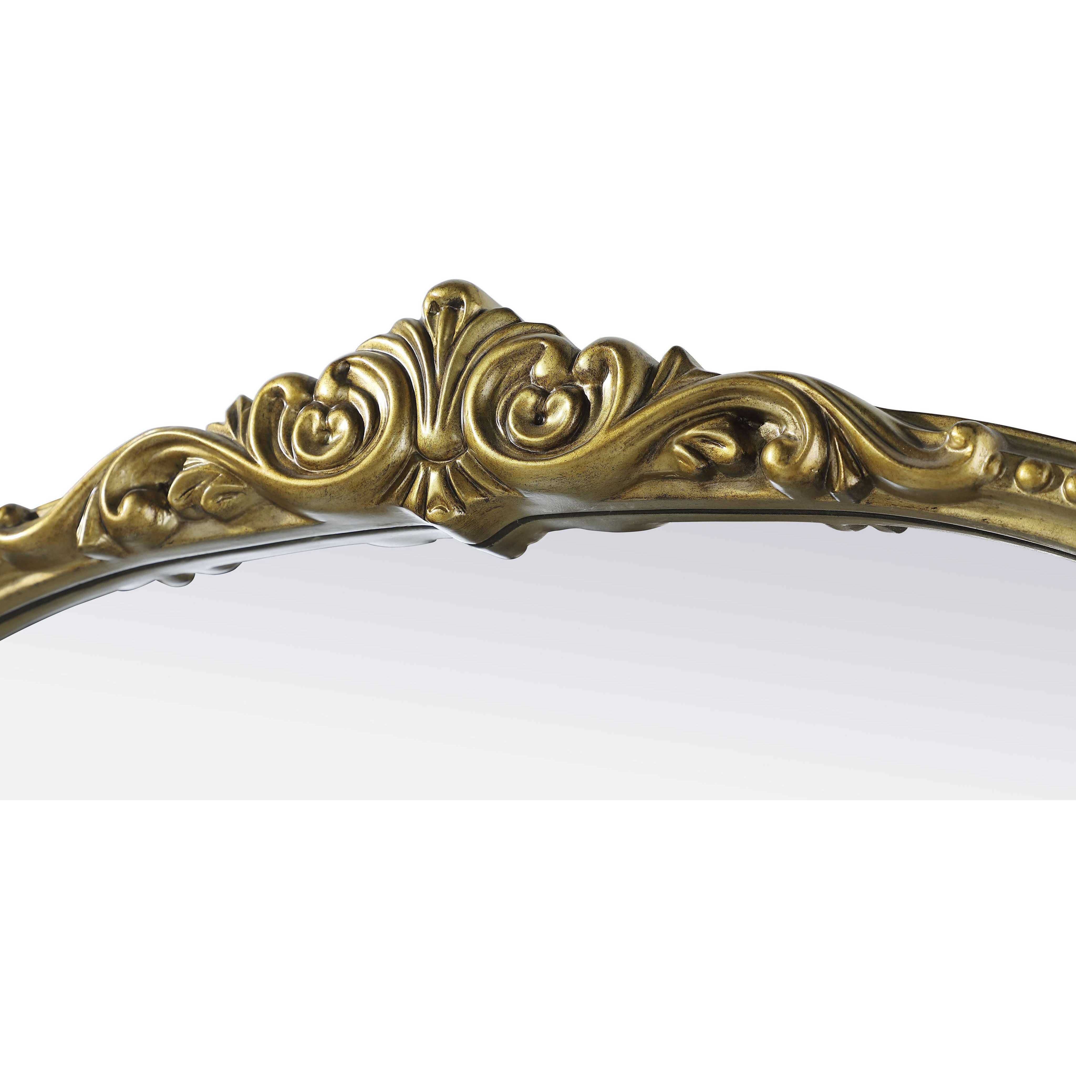 Naomi 36 X 24 inch Antique Brass Mirror