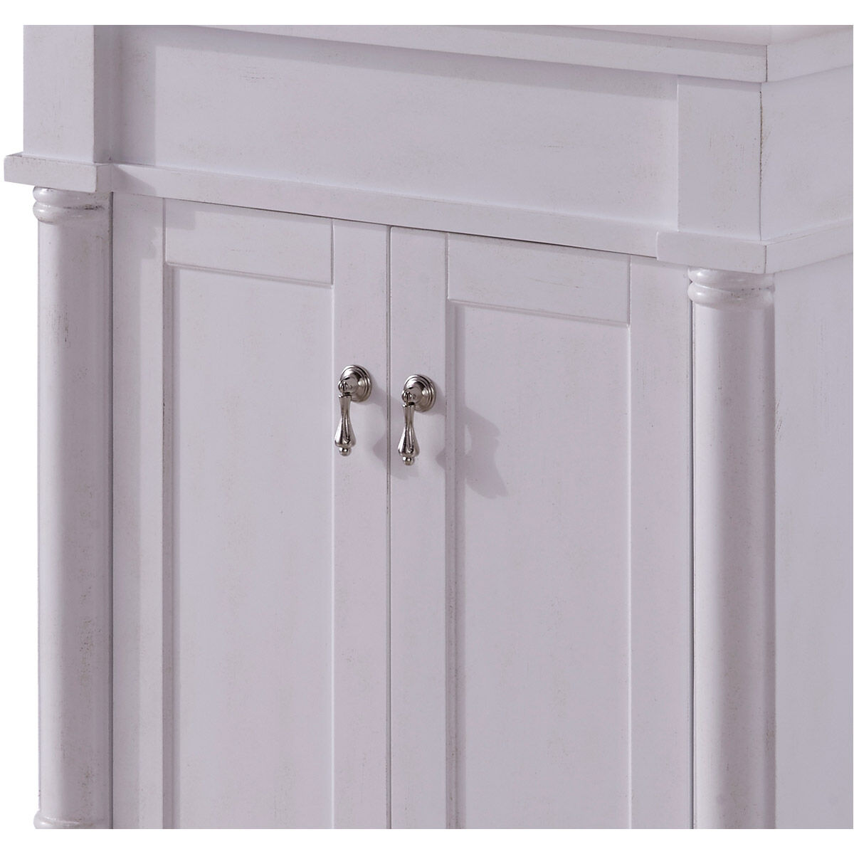 Lexington 24 X 21 X 35 inch Antique White with White Marble Vanity Set