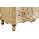 Danville 48 X 21 X 36 inch Light Antique Beige Vanity Sink Set