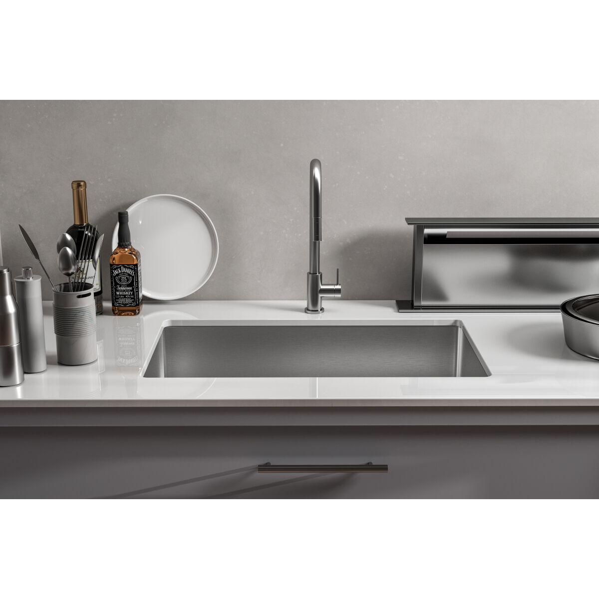 Chester Stainless Steel Kitchen Sink in L30 x W18 x H10 Single Bowl