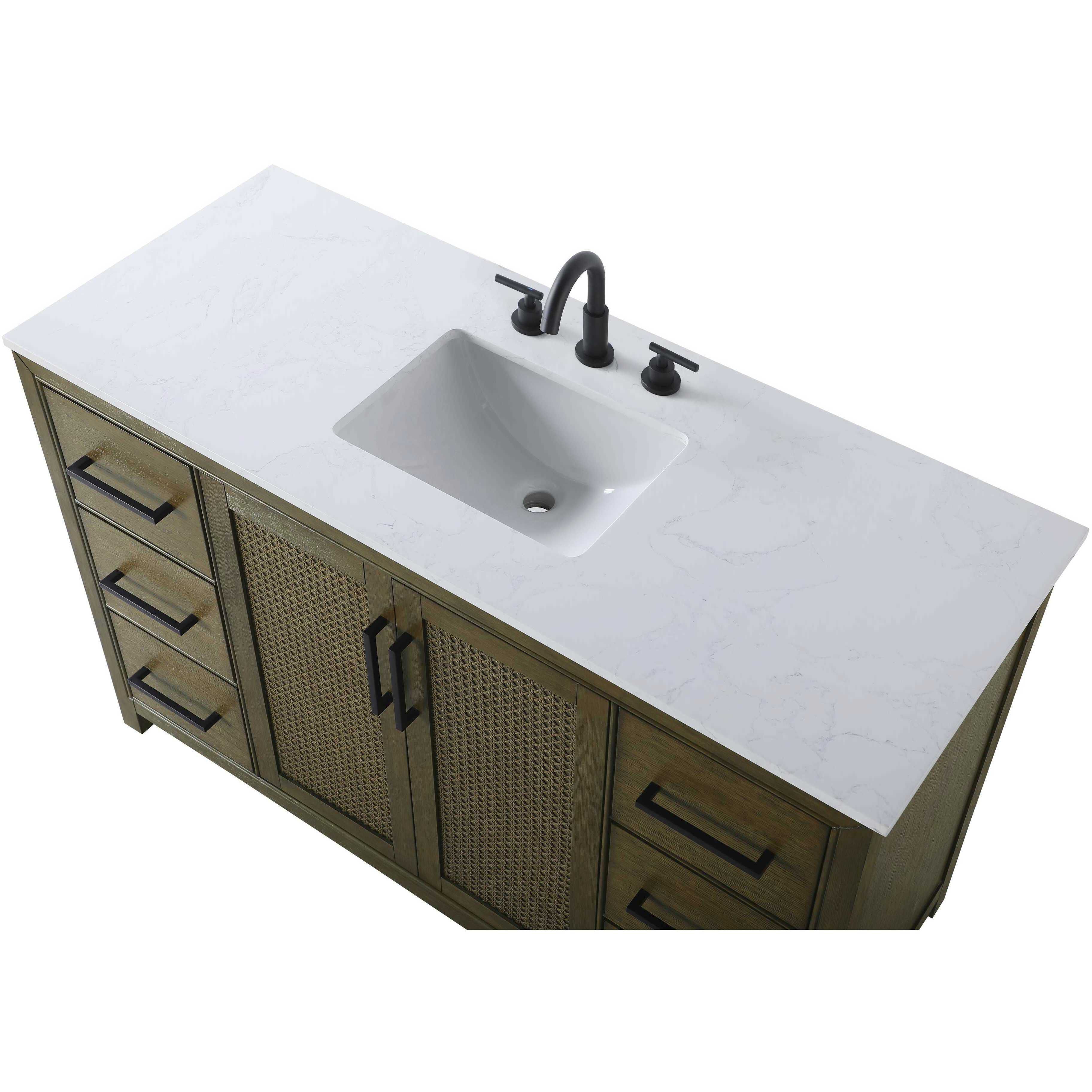 Alina 54 X 34 inch Hazel Oak Bathroom Vanity Cabinet