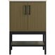 Lennox 24 X 34 inch Chestnut Brown Bathroom Vanity Cabinet