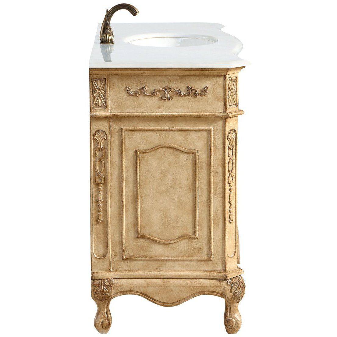 Danville 48 X 21 X 36 inch Antique Beige Vanity Sink Set