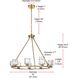 Cadence 9 Light 32 inch Satin Gold Chandelier Ceiling Light