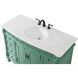 Clarion 48 X 22 X 36 inch Vintage Mint Vanity Sink Set