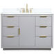 Blake 48 X 22 X 34 inch Grey Vanity Sink Set