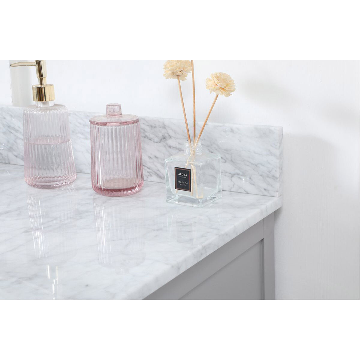 Franklin 42 X 22 X 35 inch Grey Bathroom Vanity Cabinet