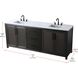 Alina 84 X 34 inch Chocolate Oak Bathroom Vanity Cabinet