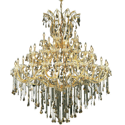 Maria Theresa 49 Light 60 inch Gold Foyer Ceiling Light in Golden Teak