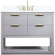 Larkin 42 X 22 X 34 inch Grey Vanity Sink Set in Gray
