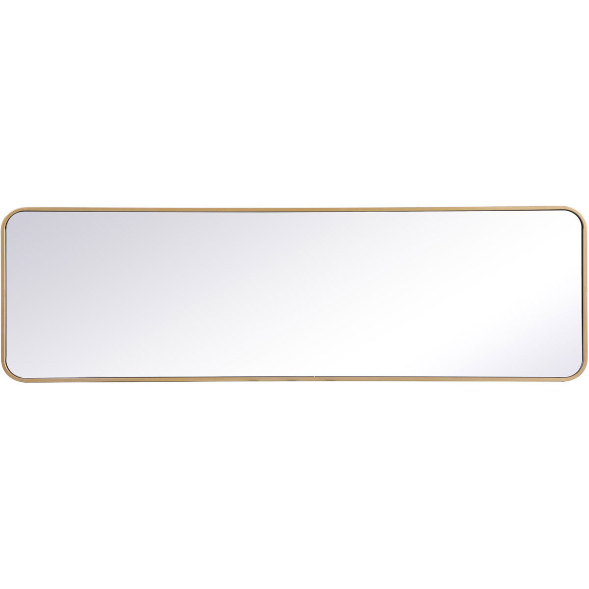 Evermore 60 X 18 inch Brass Mirror