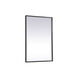 Pier 30 X 27 inch Black LED Mirror