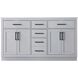 Alden 60 X 35 inch Grey Bathroom Vanity Cabinet