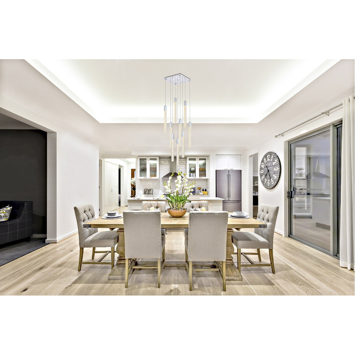 Weston 9 Light 20 inch Chrome Pendant Ceiling Light