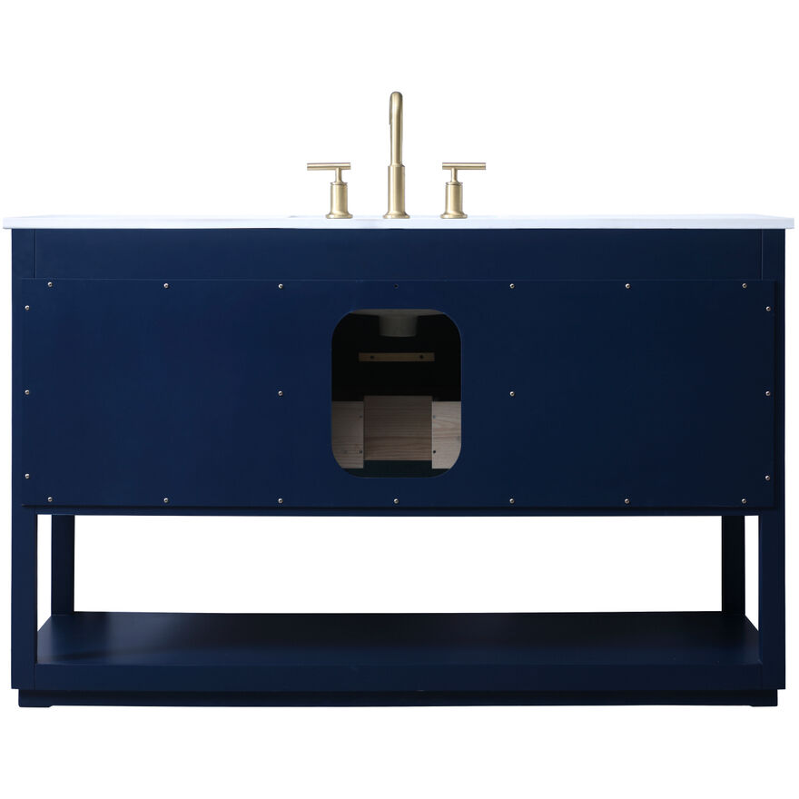 Larkin 54 X 22 X 34 inch Blue Vanity Sink Set