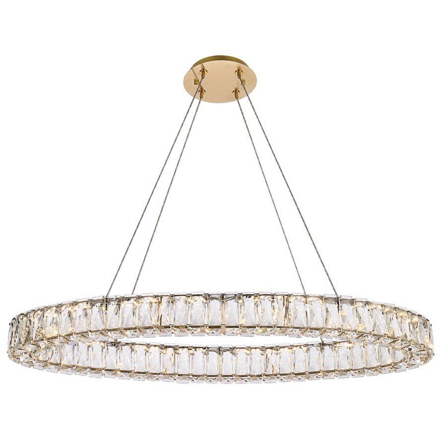Monroe 1 Light 36 inch Gold Pendant Ceiling Light