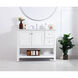 Metropolis 42 X 22 X 33.75 inch White Vanity Sink Set