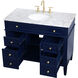 Park Avenue 42 X 22 X 35 inch Blue Vanity Sink Set