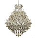 Maria Theresa 49 Light 46 inch Chrome Foyer Ceiling Light in Golden Teak, Royal Cut