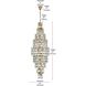 Adaline 41 Light 30 inch Satin Gold Chandelier Ceiling Light