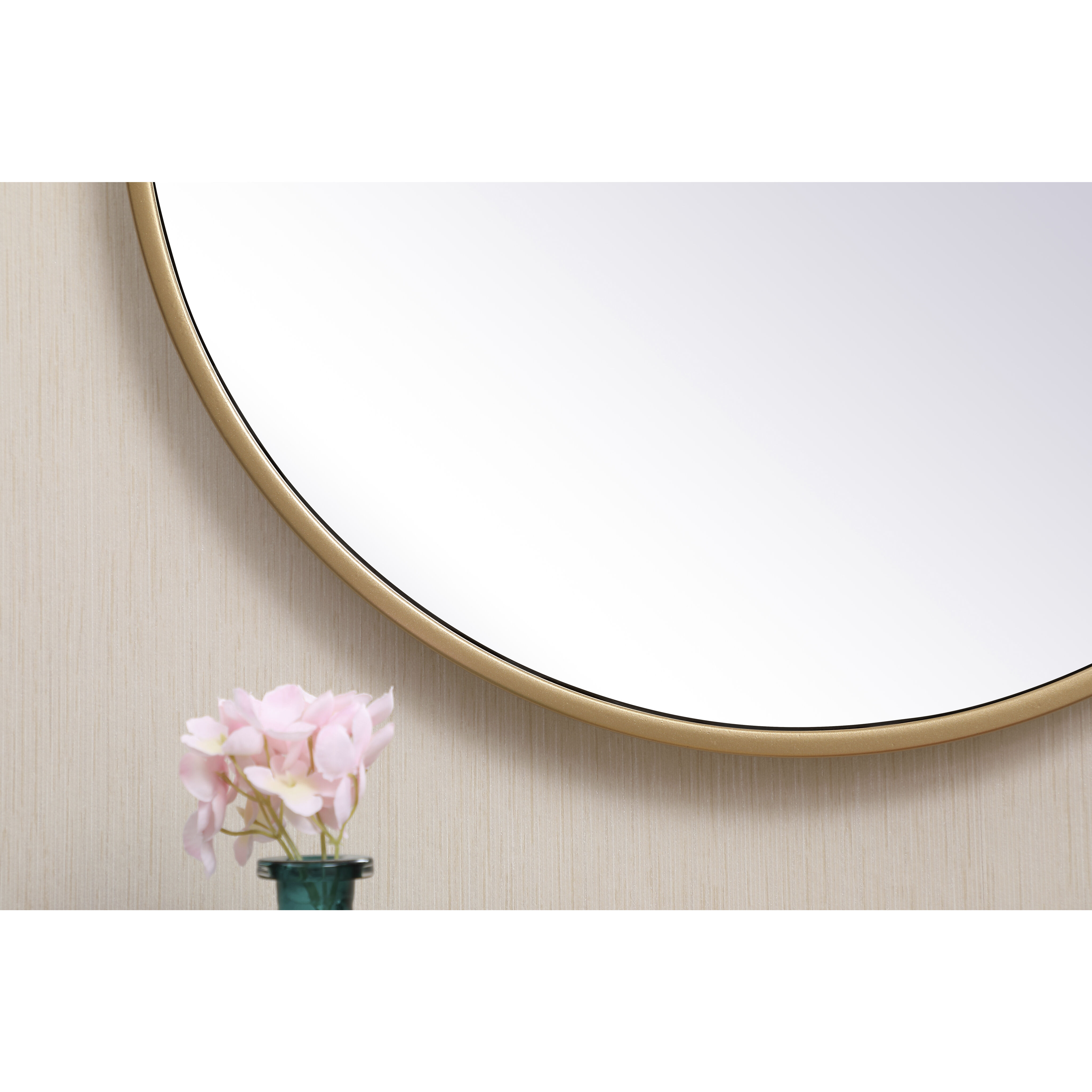 Eternity 18 X 18 inch Brass Wall Mirror