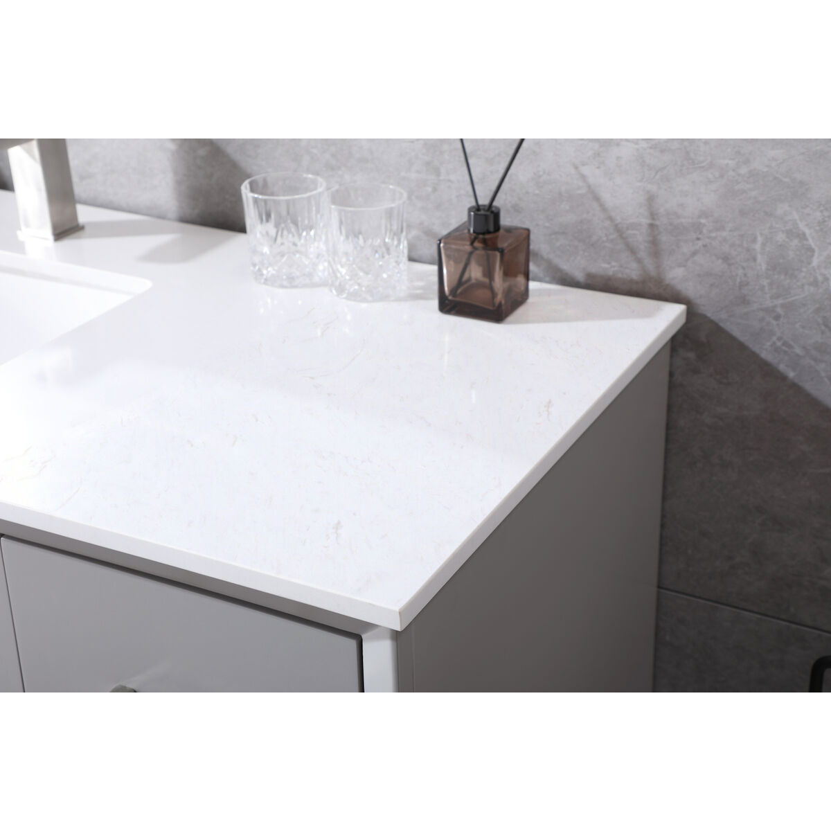 Hayes 54 X 22 X 35 inch Grey Vanity Sink Set