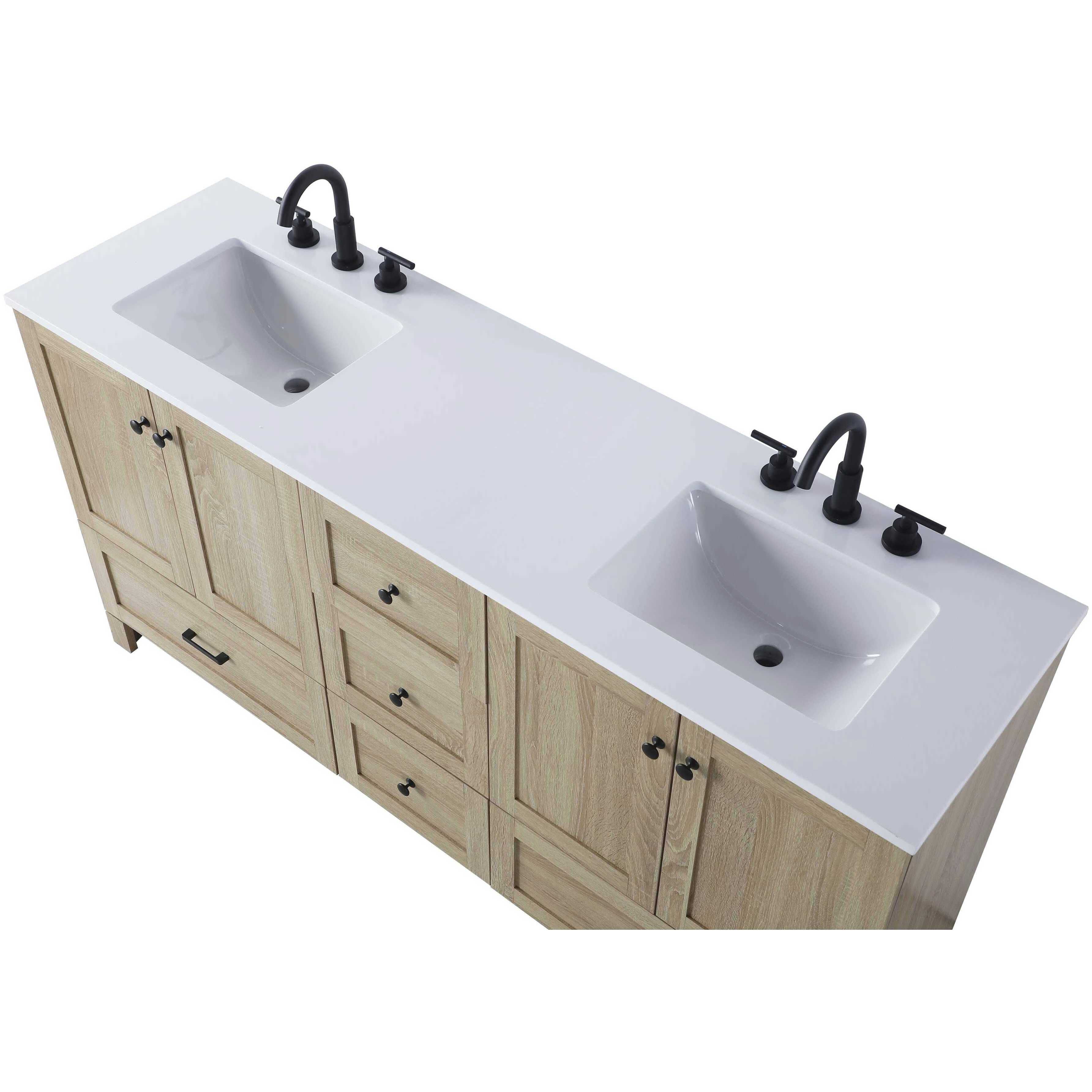 Soma 66 X 34 inch Mango Wood Bathroom Vanity Cabinet