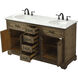 Americana 60 X 22 X 35 inch Driftwood Vanity Sink Set