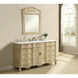 Danville 60 X 21 X 36 inch Antique Beige Vanity Sink Set