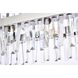 Serephina 16 Light 30 inch Chrome Linear Chandelier Ceiling Light