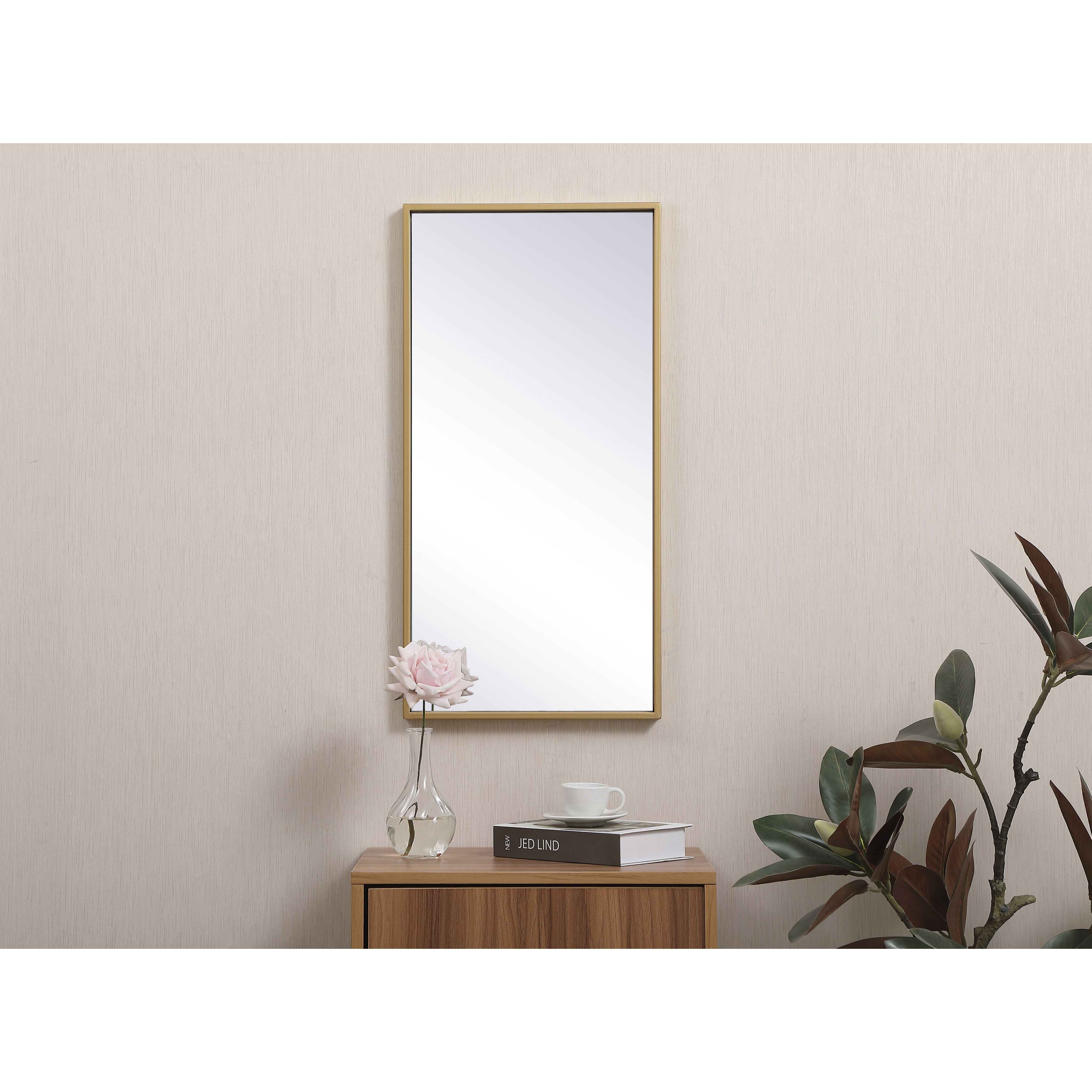 Monet 28 X 28 inch Brass Wall Mirror