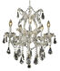 Maria Theresa 6 Light 20 inch Chrome Dining Chandelier Ceiling Light in Clear, Royal Cut