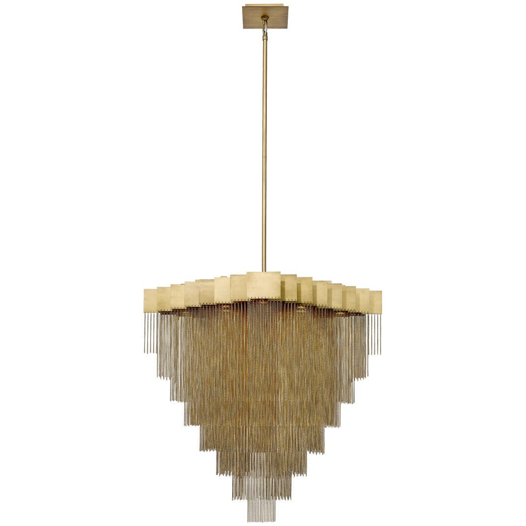 Bloomfield LED 28.5 inch Gold Chandelier Ceiling Light