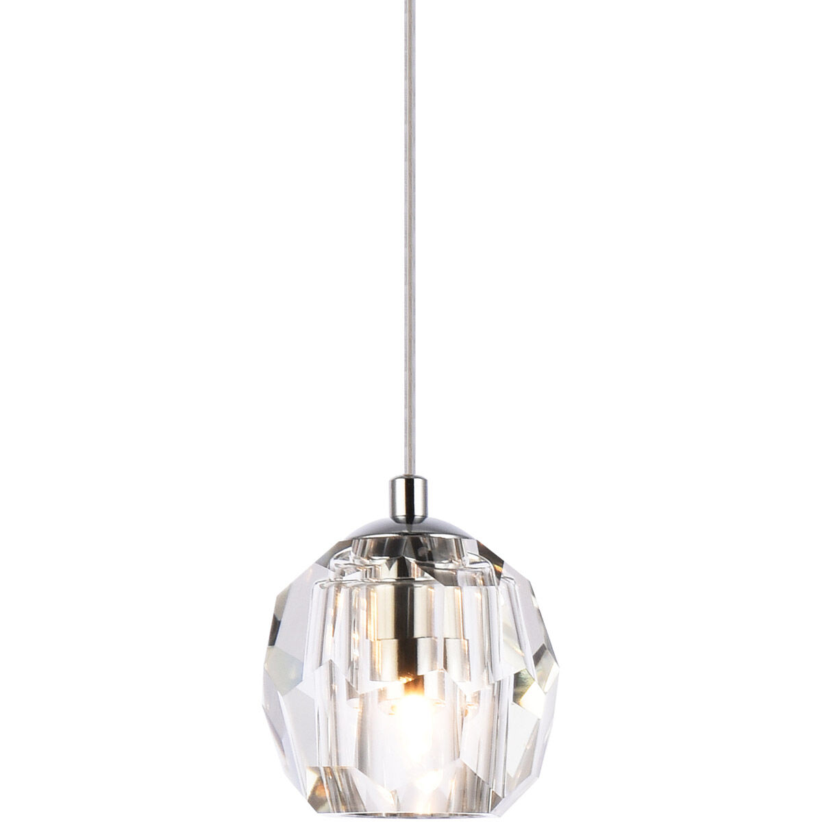 Elegant Lighting 3505D6C Eren 1 Light 6 inch Chrome Pendant Ceiling Light