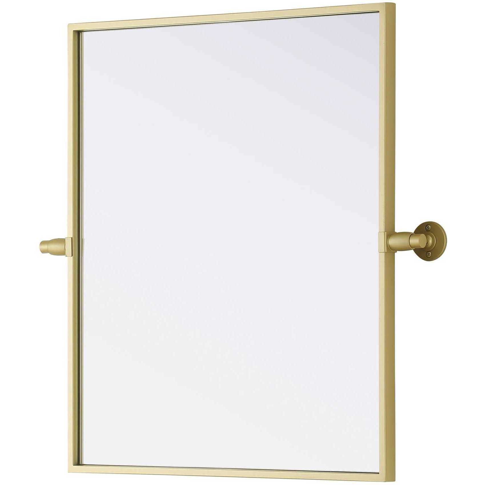 Amoura 24 X 20 inch Brass Mirror