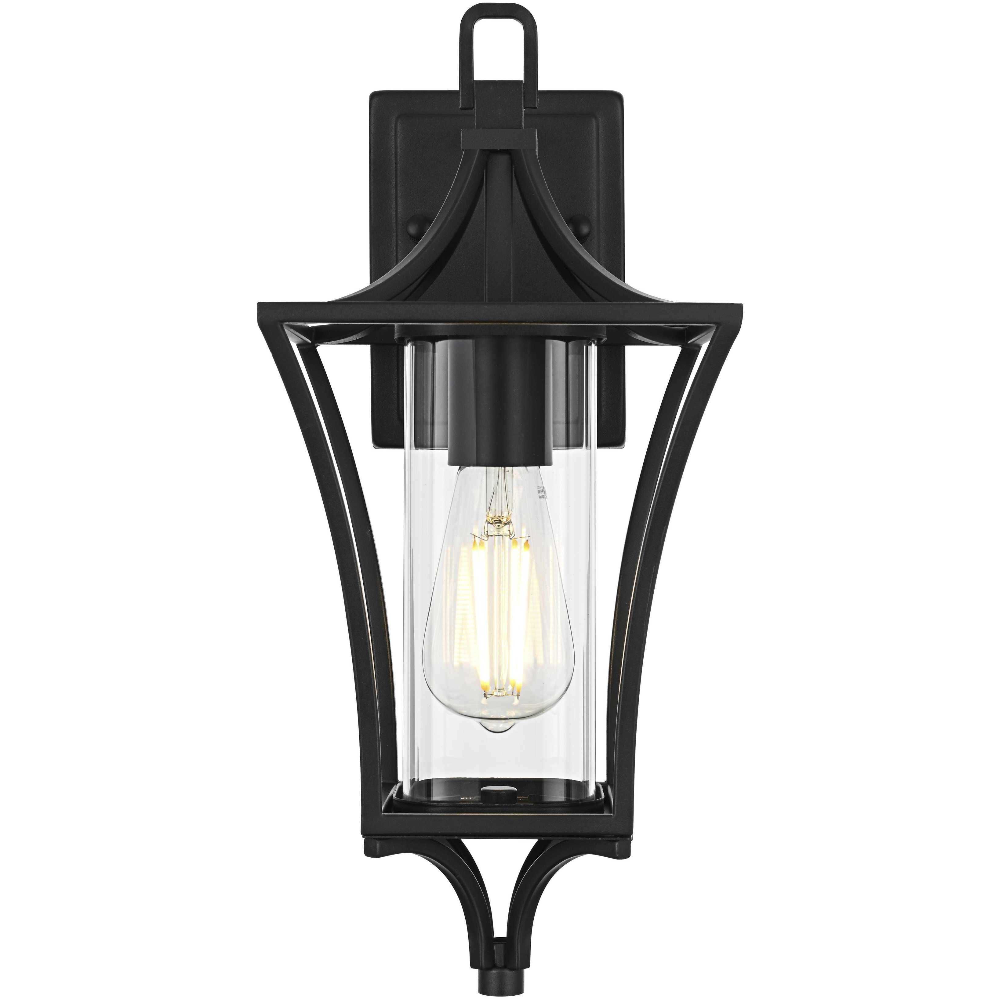 Belgrade 1 Light 16 inch Black Outdoor Wall Sconce