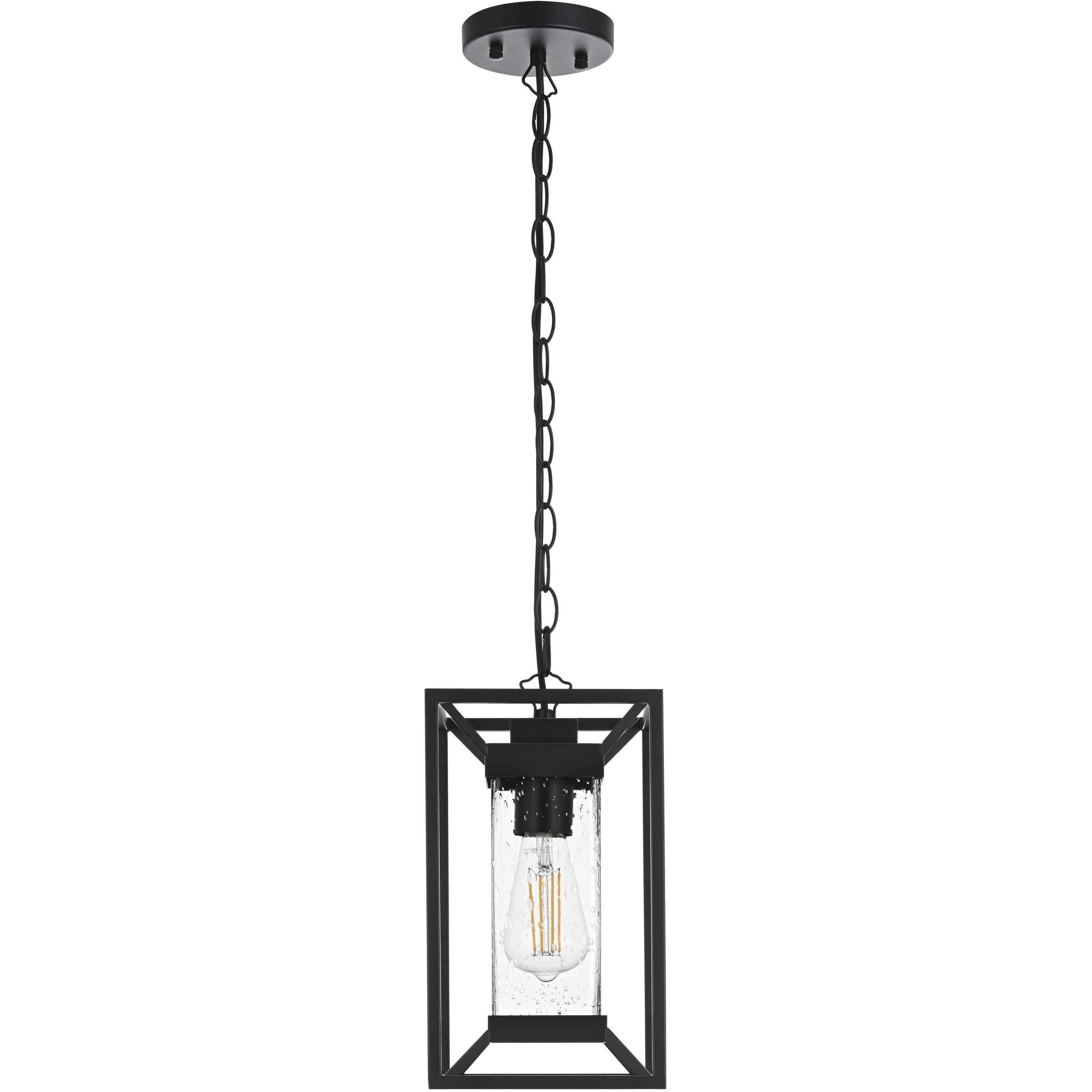 Willington 1 Light 7 inch Black Outdoor Pendant