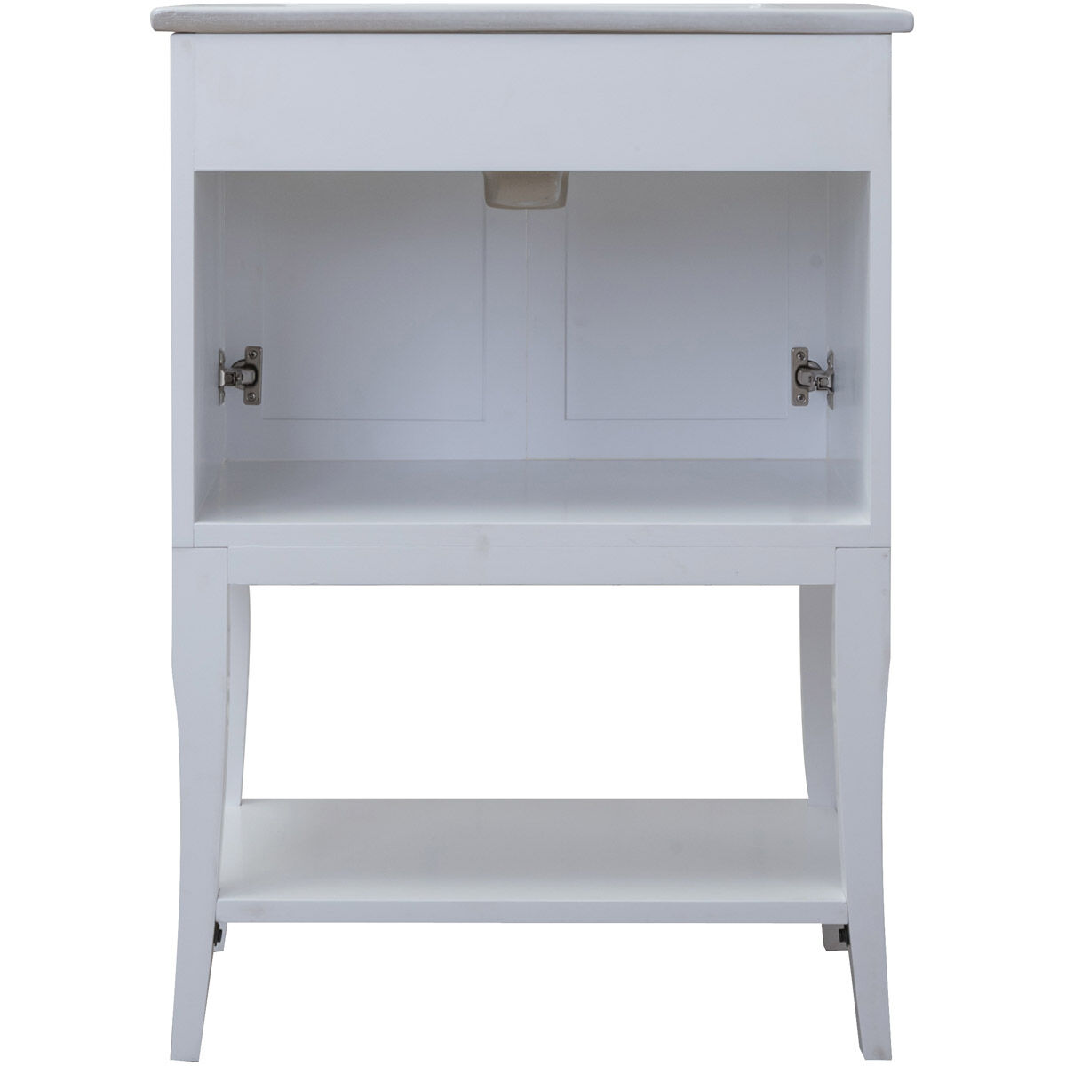 Mason 24 X 33 inch White and Chrome Vanity Set