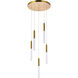 Ruelle 5 Light 16 inch Gold Pendant Ceiling Light
